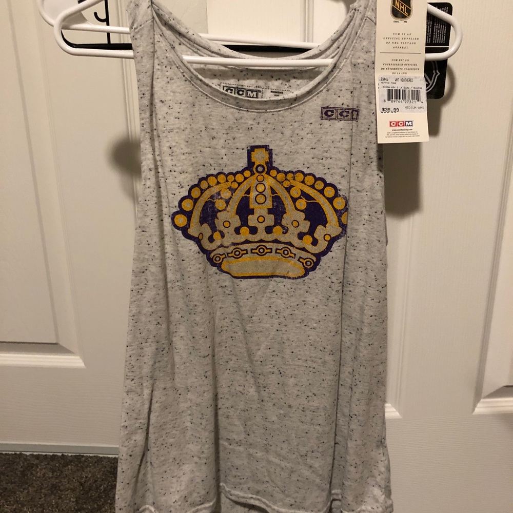 Vintage LA KINGS logo tank